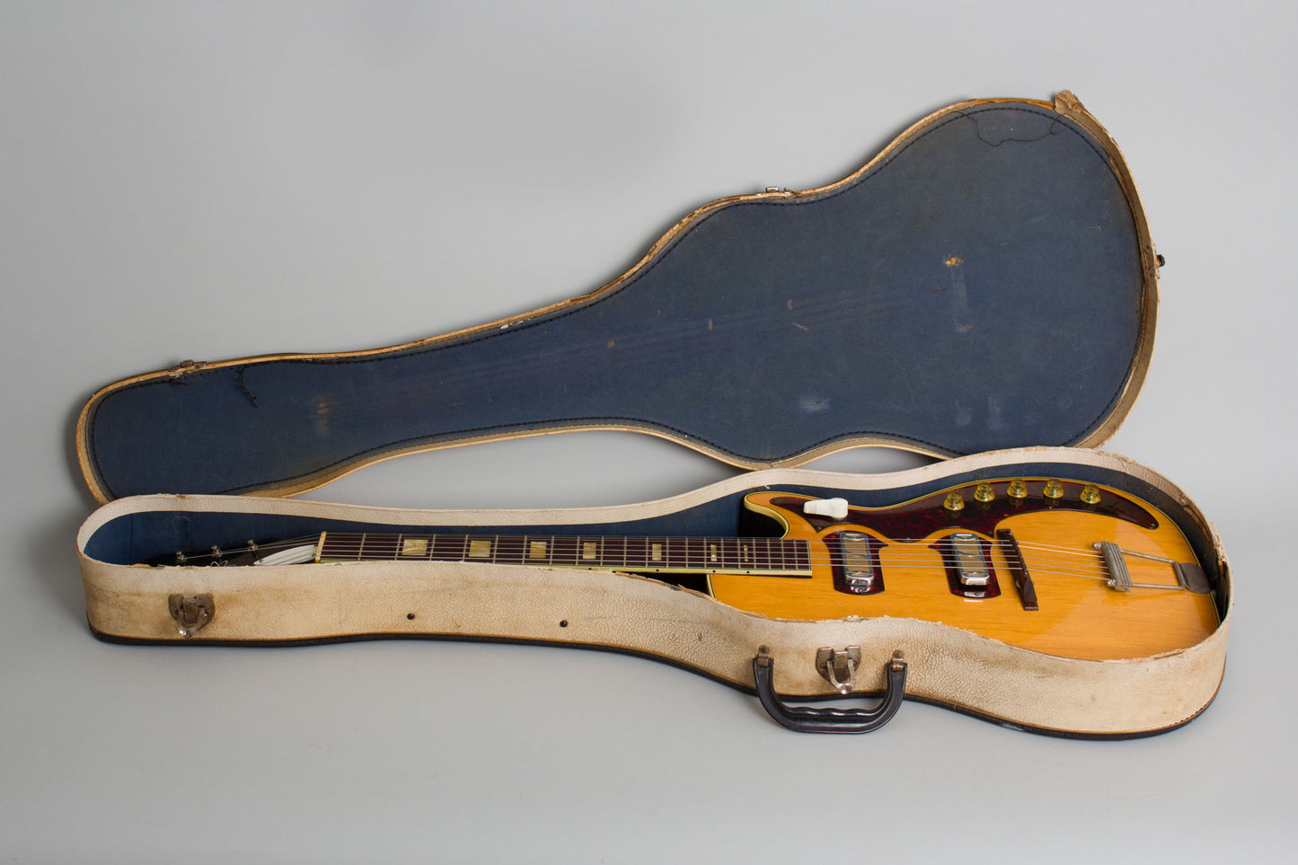 Harmony Stratotone Jupiter Semi-Hollow Body Electric Guitar (1961)