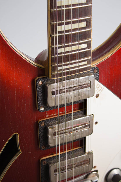 Unbranded Ricken Serviceman 12 String Semi-Hollow Body Electric Guitar (1960s)