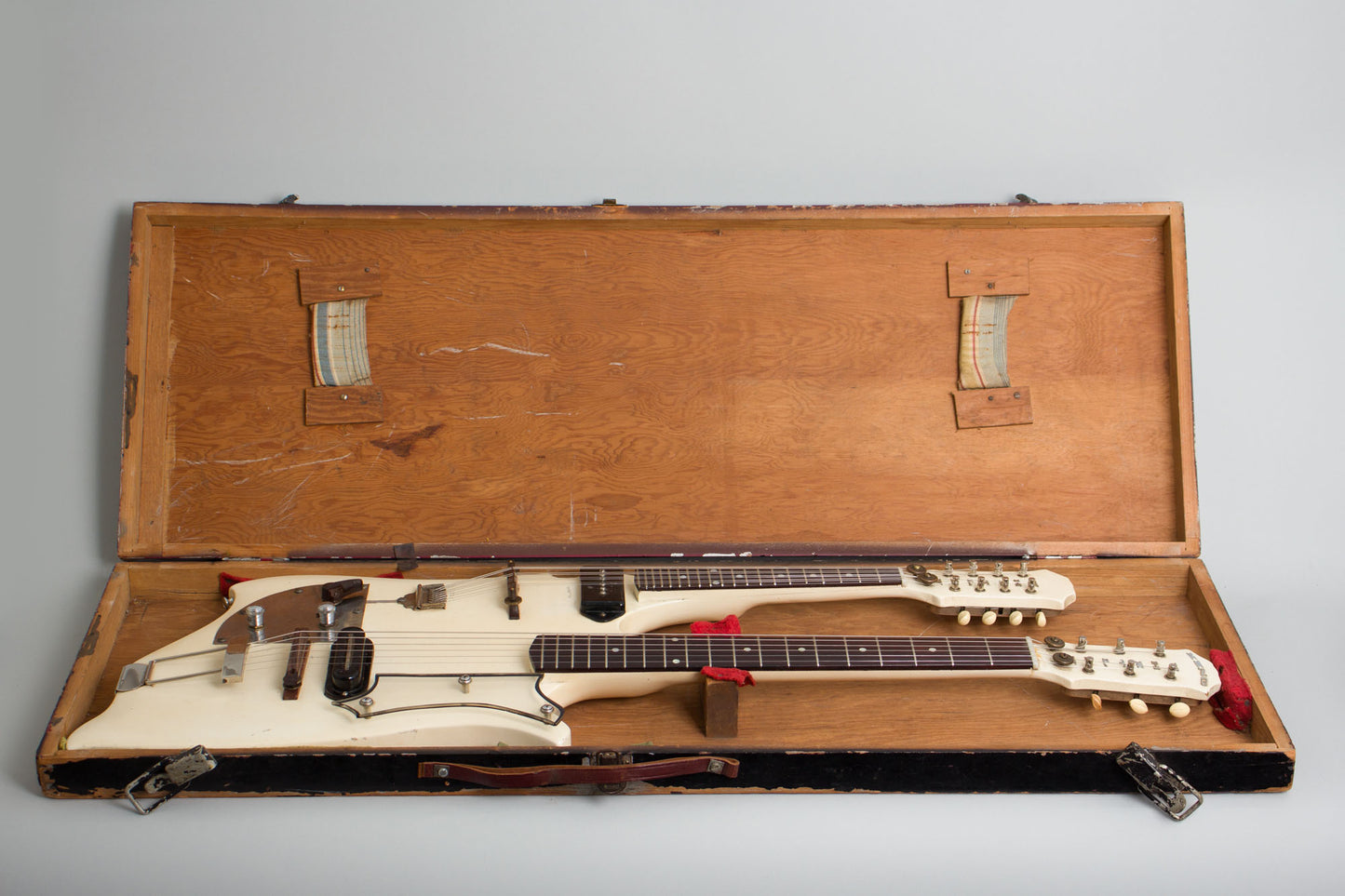 King Whitley Handmade Doubleneck Mandolin Solid Body Electric Guitar (1950s)