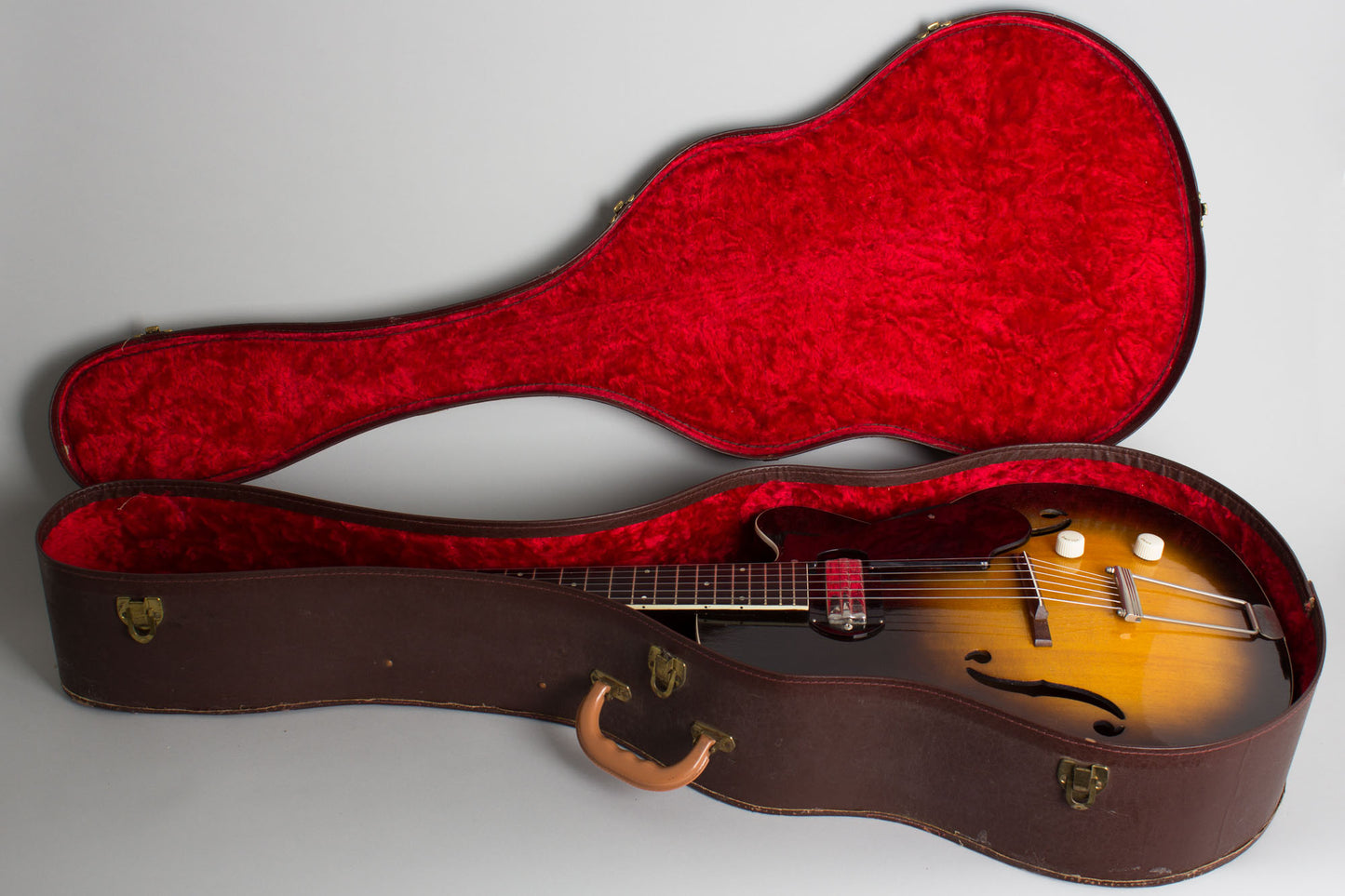 Harmony Silvertone H-61 Arch Top Hollow Body Electric Guitar (1958)