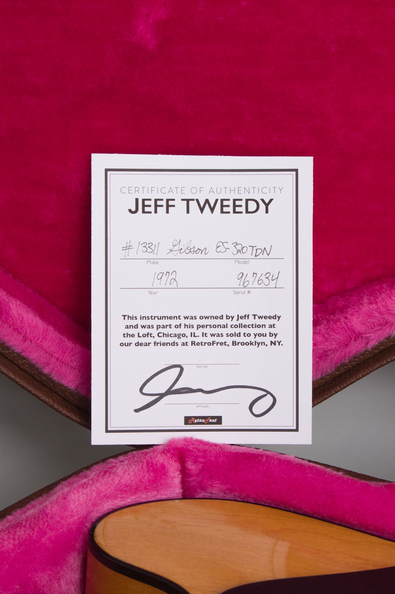 Gibson ES-320TDN Owned by Jeff Tweedy of Wilco Semi-Hollow Body Electric Guitar (1972)