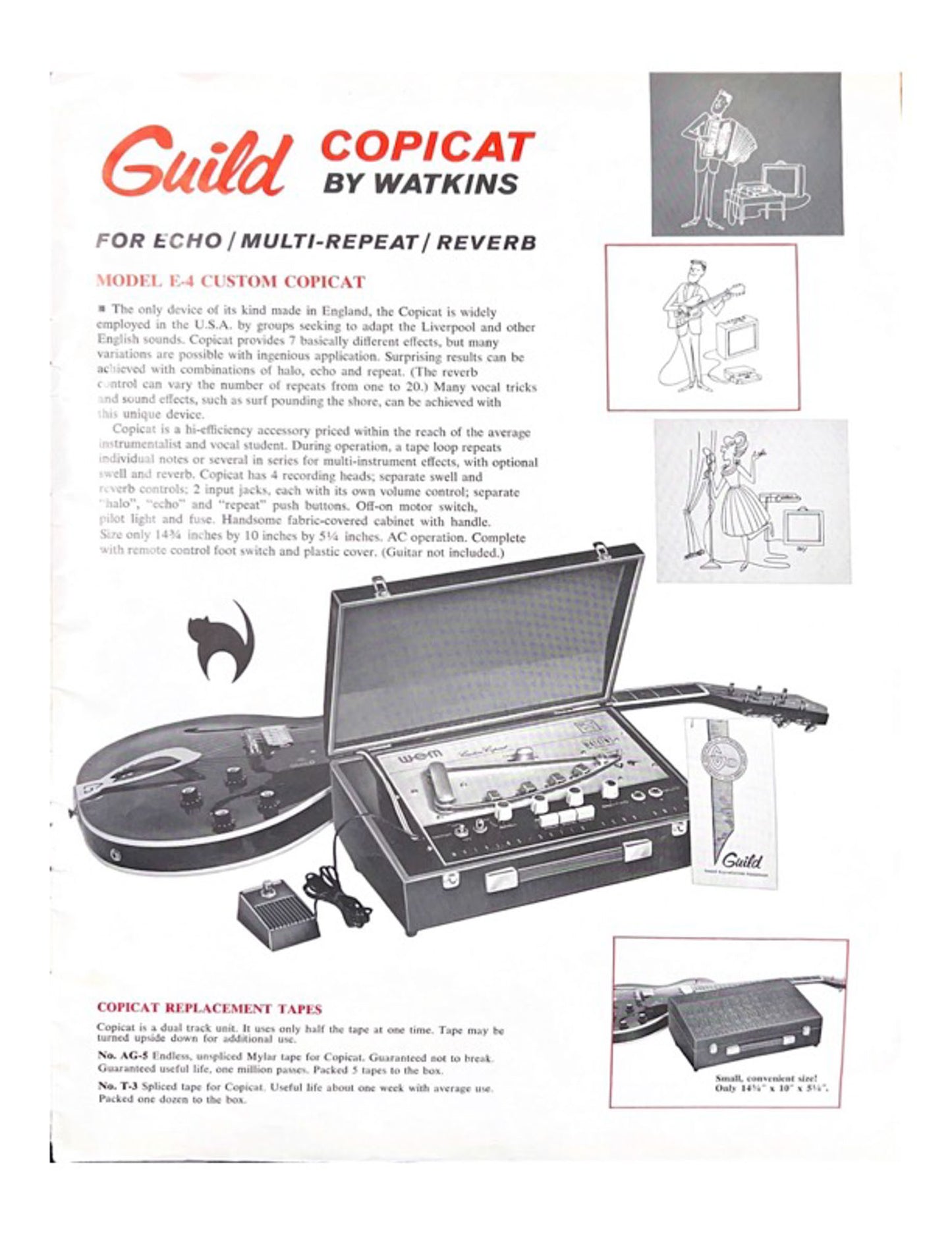 Watkins/WEM Guild Model E-4 Custom Copicat Echo Effect (1965)