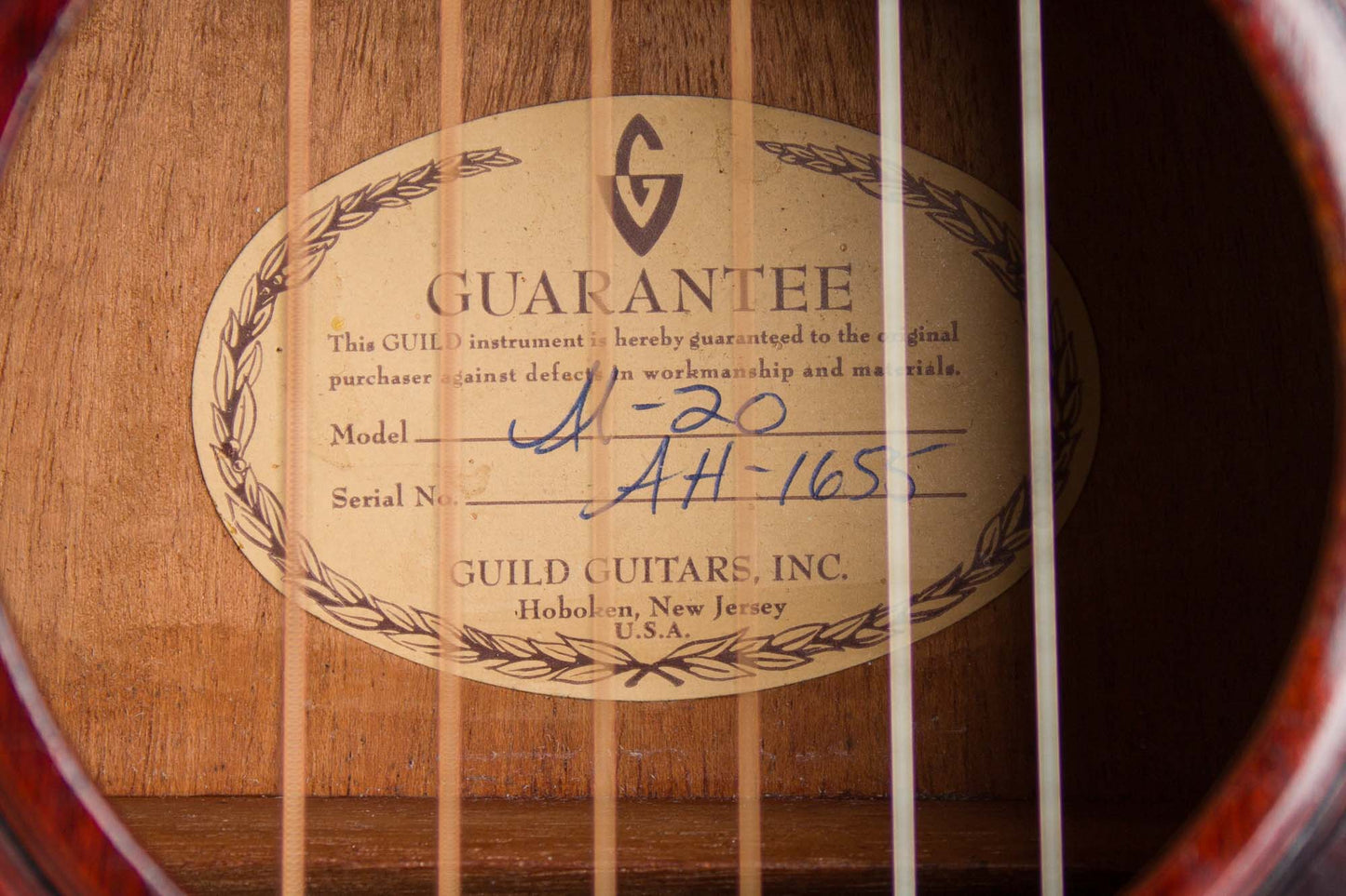 Guild M-20 Flat Top Acoustic Guitar (1965-6)
