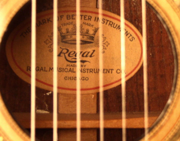 Regal Pearl-Trimmed Flat Top Acoustic Guitar (1928)