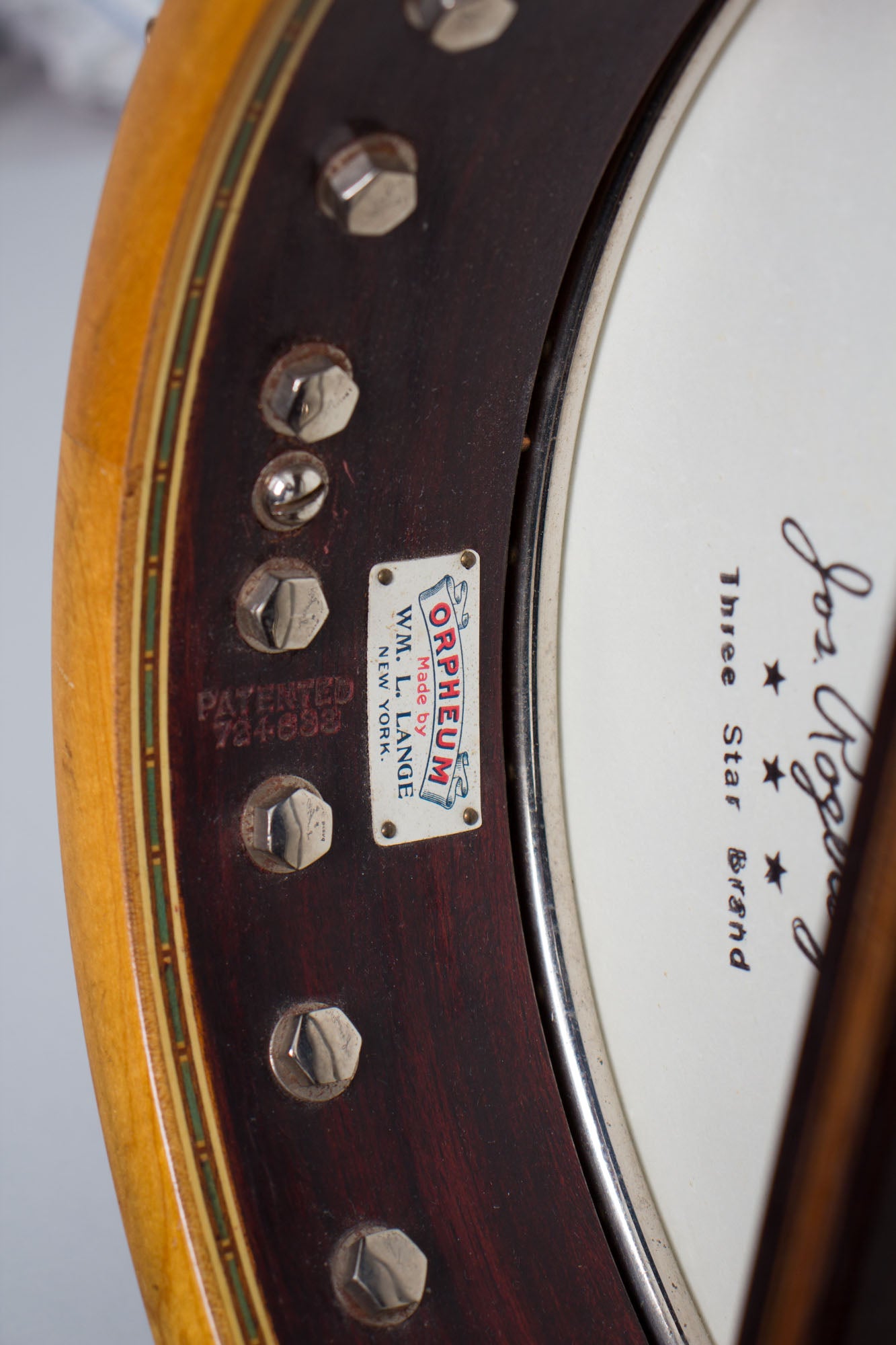 Wm. Lange Super Orpheum 3 Tenor Banjo (1929)