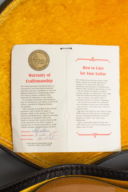 Guild F-30NT Flat Top Acoustic Guitar (1967)