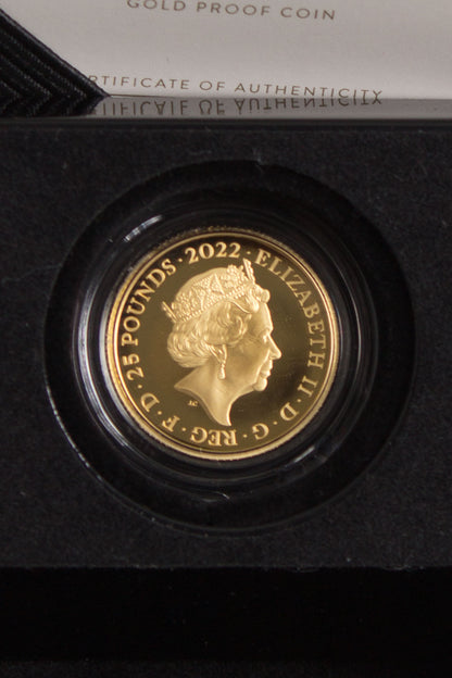 Royal Mint 1/4 ounce Rolling Stones Sixty Commemorative Gold Proof Coin (2022)