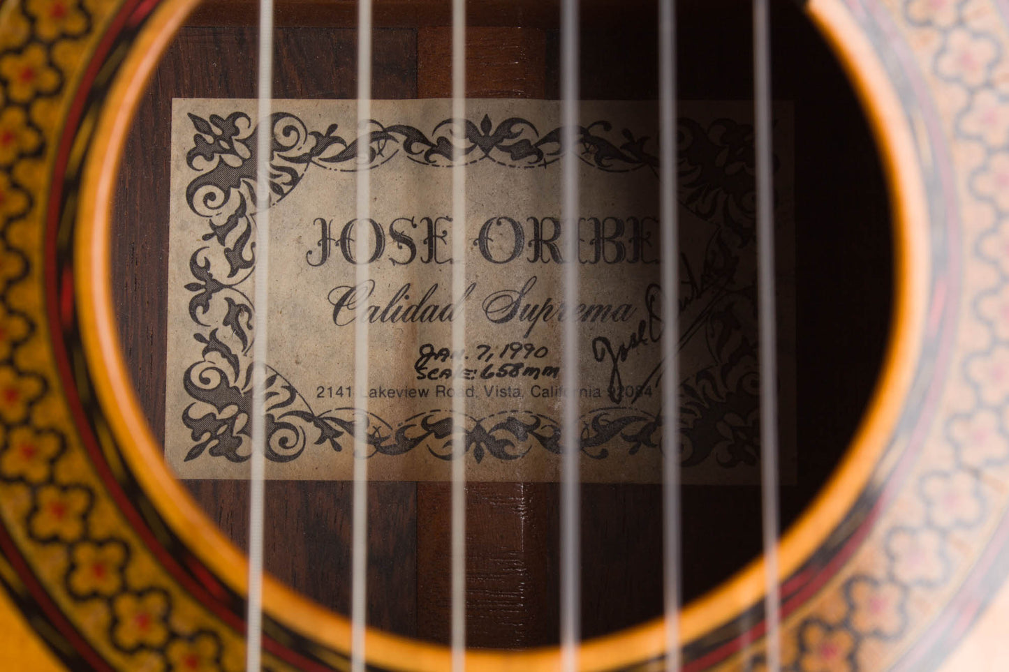 Jose Oribe Calidad Suprema Model Classical Guitar (1990)