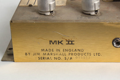 Marshall JMP Model 1987/2187 Lead MKII 50 Watt Tube Full Stack Amplifier (1977)