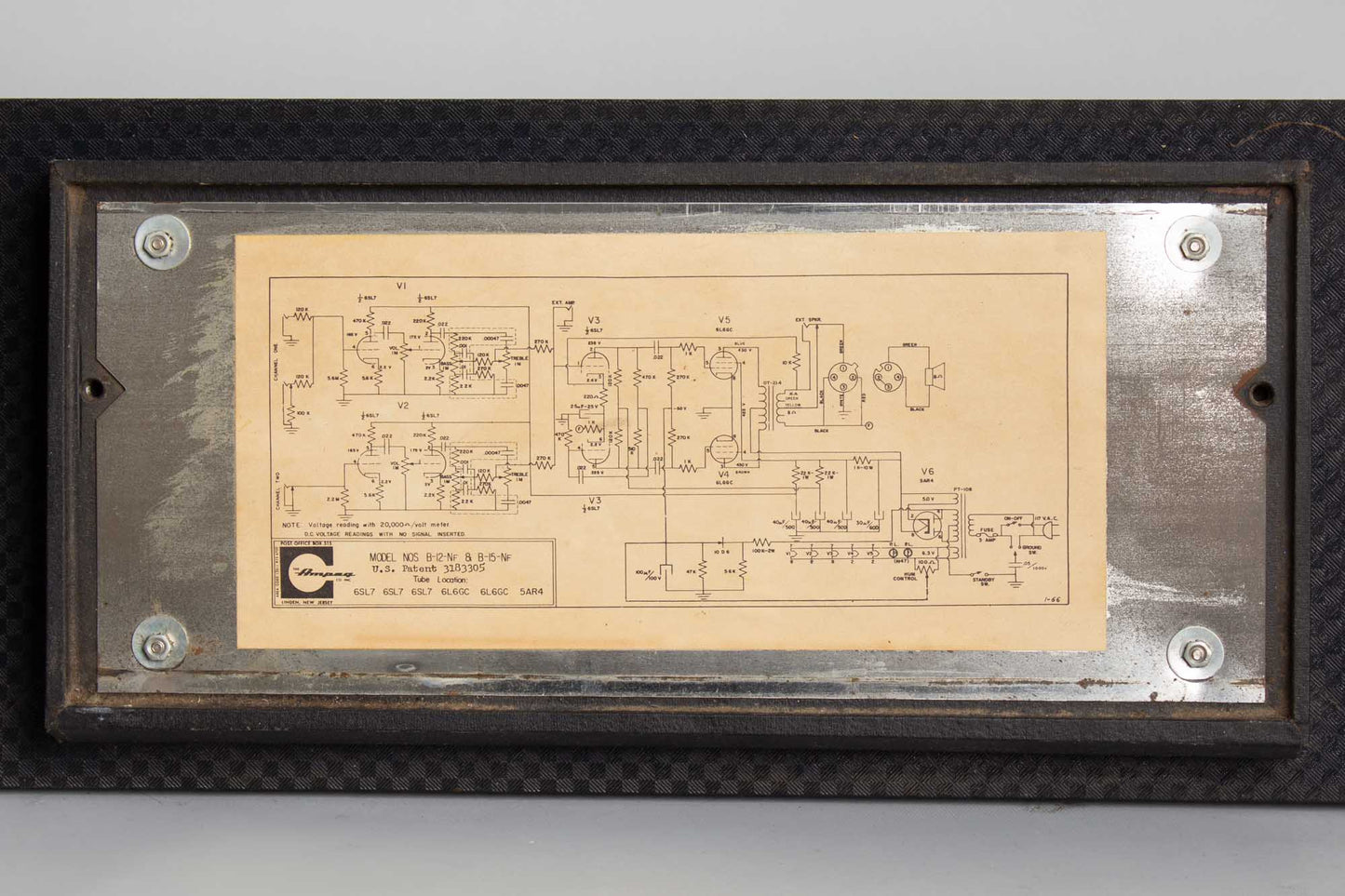 Ampeg B-15N Large Tube Bass Amplifier (1966)