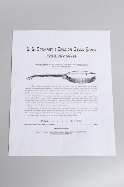 S. S. Stewart Cello Banjo (1900)
