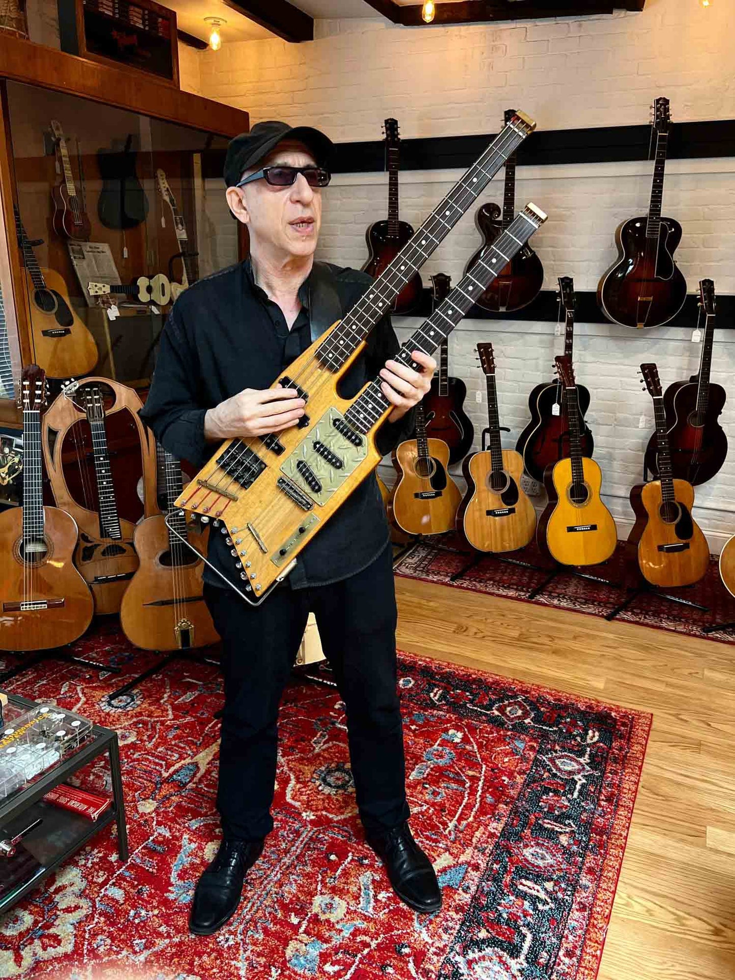 Doug Henderson Custom Double Neck built for and extensively used by Elliott Sharp Solid Body Electric Guitar (1991)