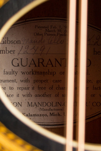 Gibson K-2 Carved Top Mandocello (1911)