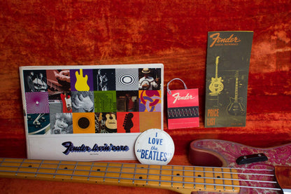 Fender Telecaster Bass Pink Paisley Solid Body Electric Bass Guitar (1968)