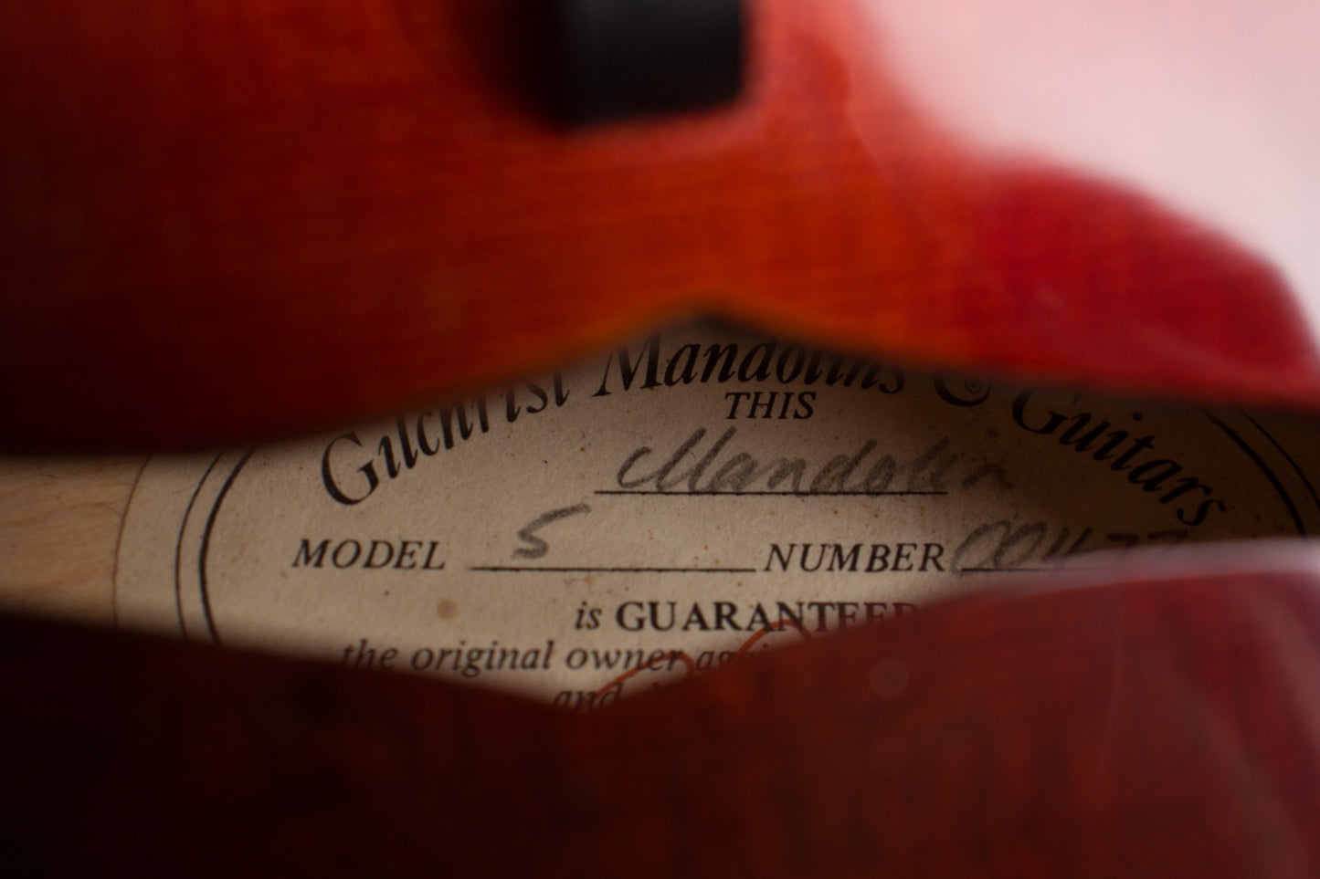 Gilchrist Model 5 Carved Top Mandolin (2000)
