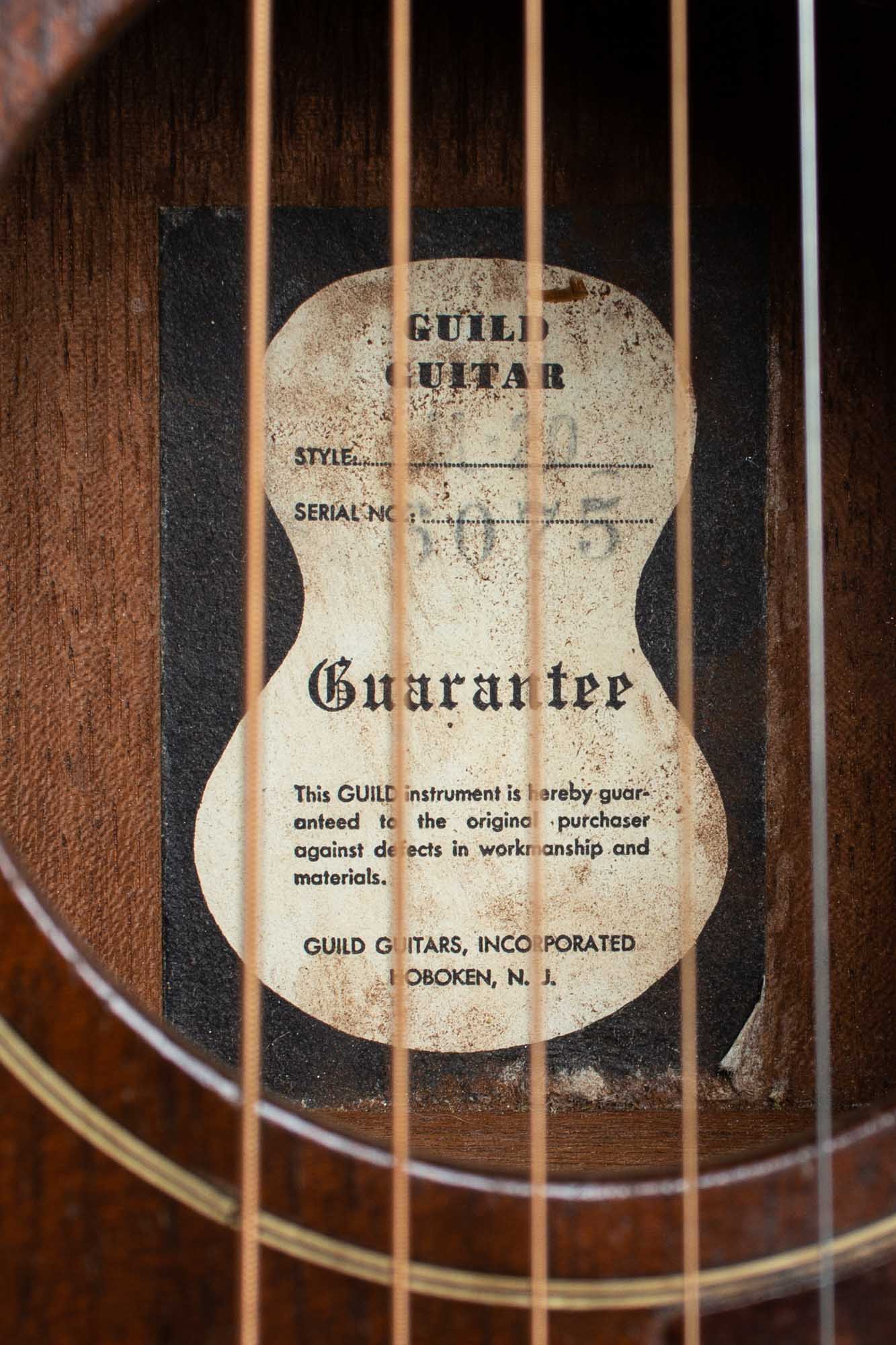 Guild M-20 Flat Top Acoustic Guitar (1958)