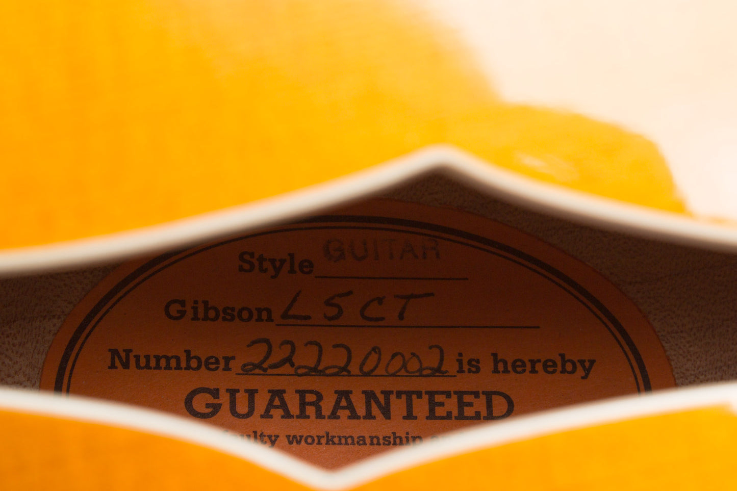 Gibson L-5CT Arch Top Hollow Body Electric Guitar (2000)