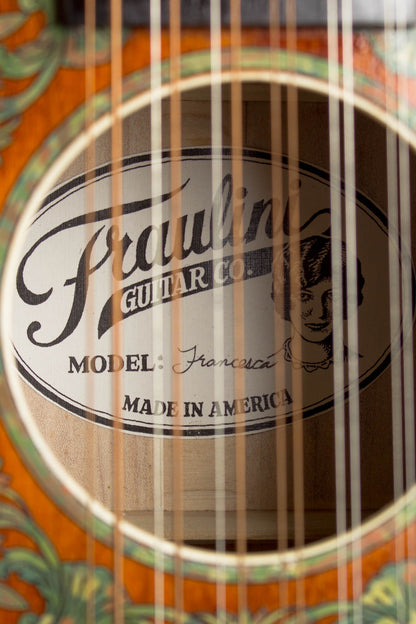 Fraulini Francesca Decal Model 12 String Flat Top Acoustic Guitar