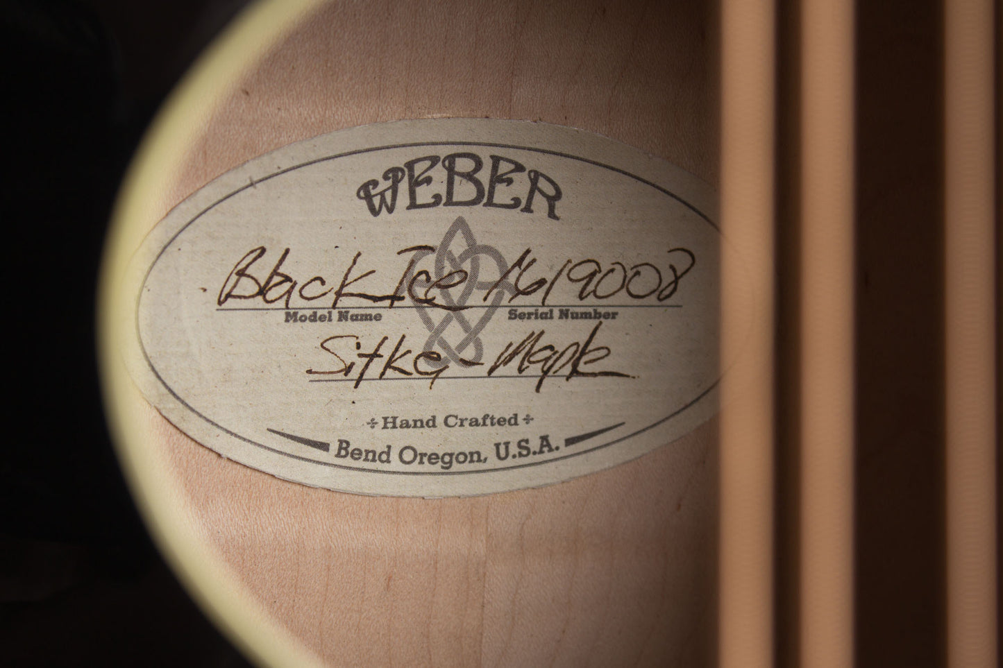 Weber Carved Top Mandocello (2016)