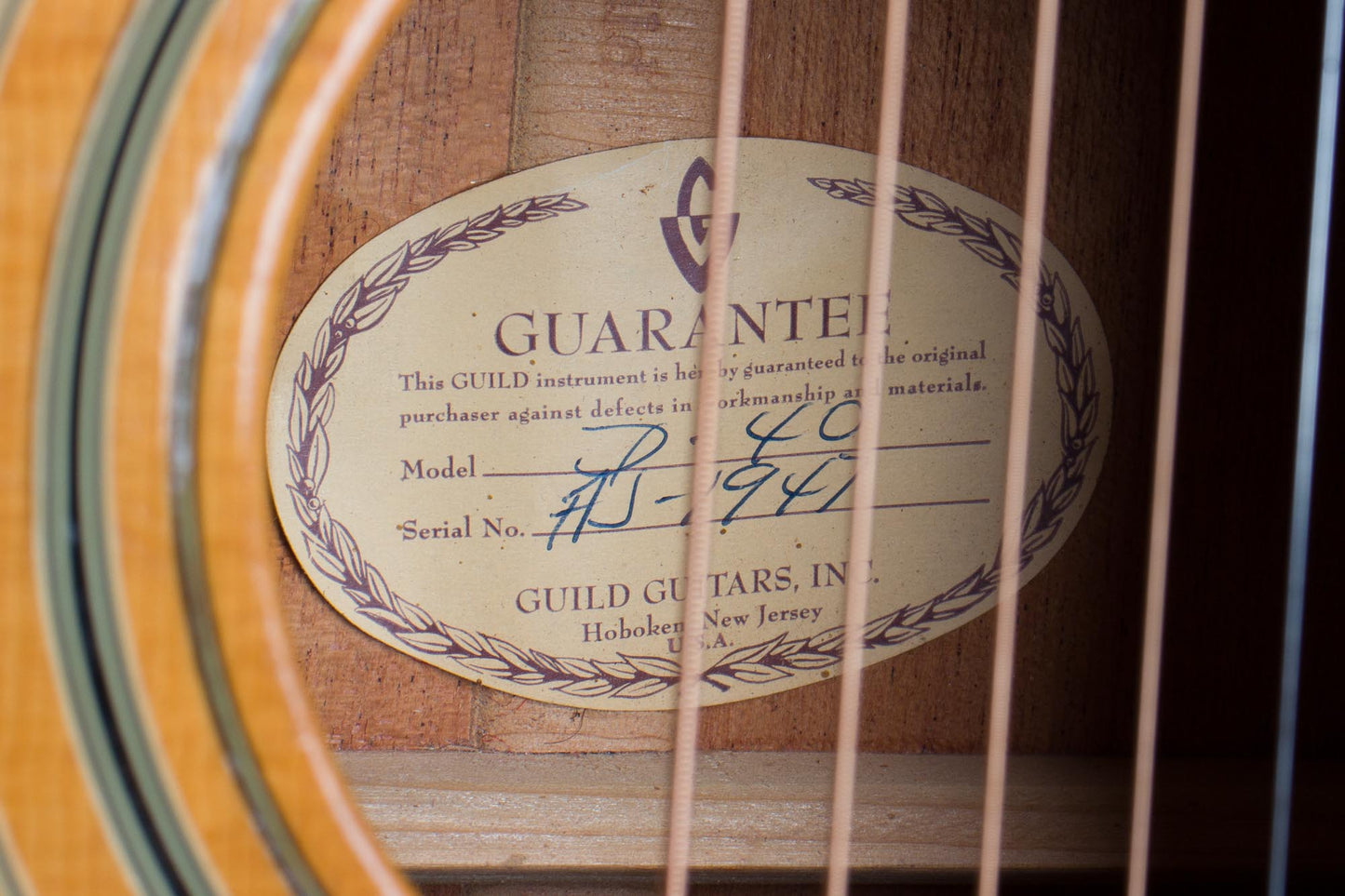 Guild D-40 Flat Top Acoustic Guitar (1967)