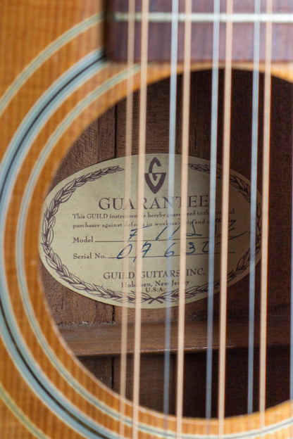 Guild F-112 12 String Flat Top Acoustic Guitar (1969)