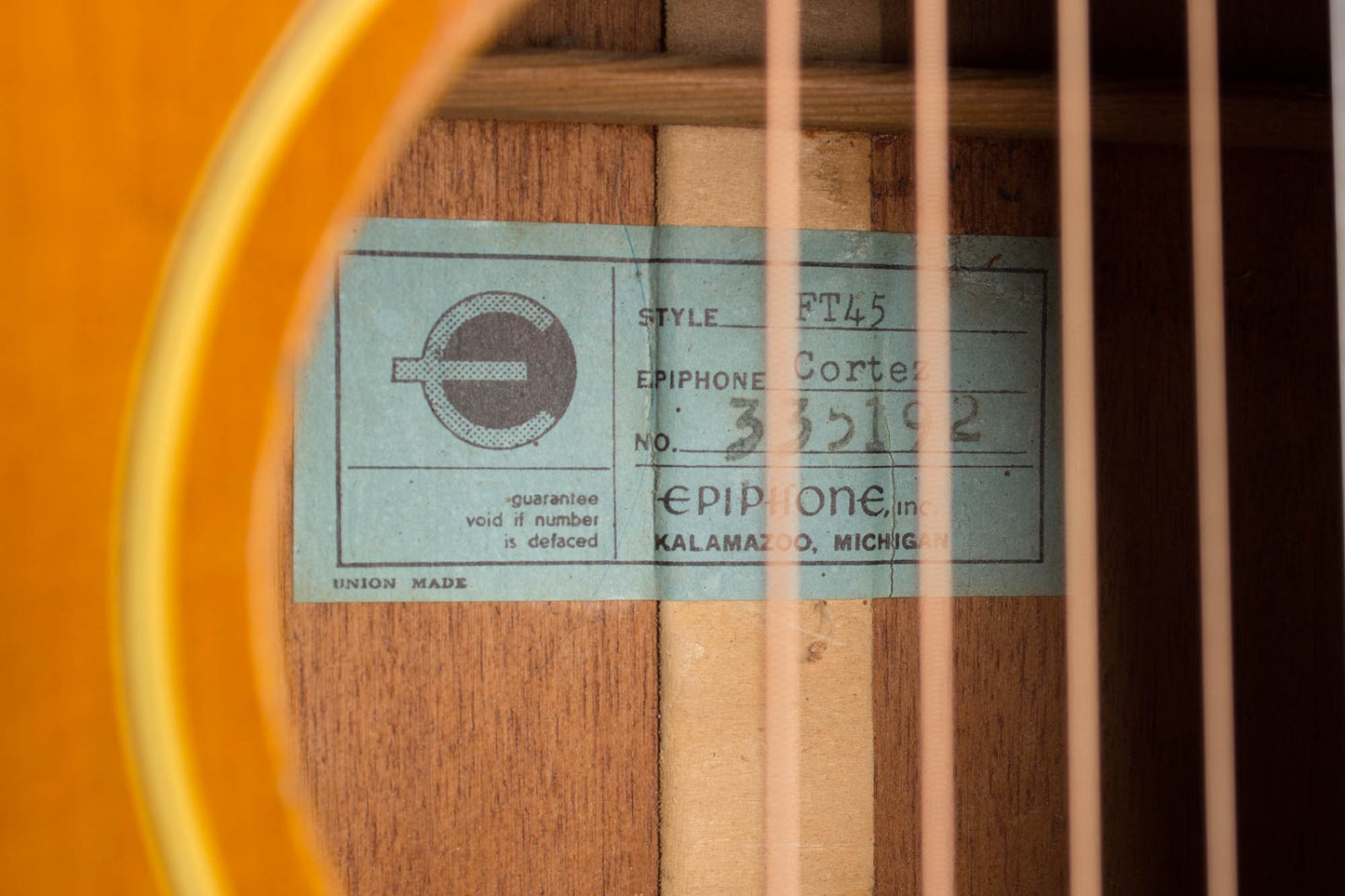 Epiphone FT-45 Cortez Flat Top Acoustic Guitar (1965)