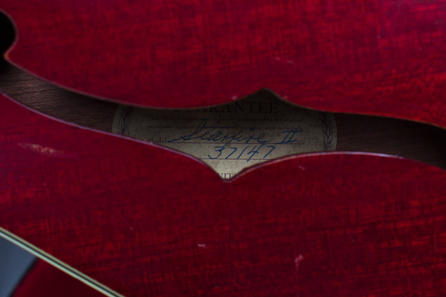 Guild Starfire II Thinline Hollow Body Electric Guitar (1964)