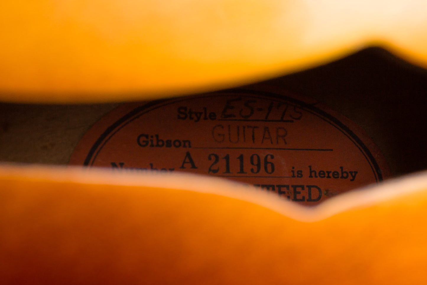 Gibson ES-175 Arch Top Hollow Body Electric Guitar (1955)