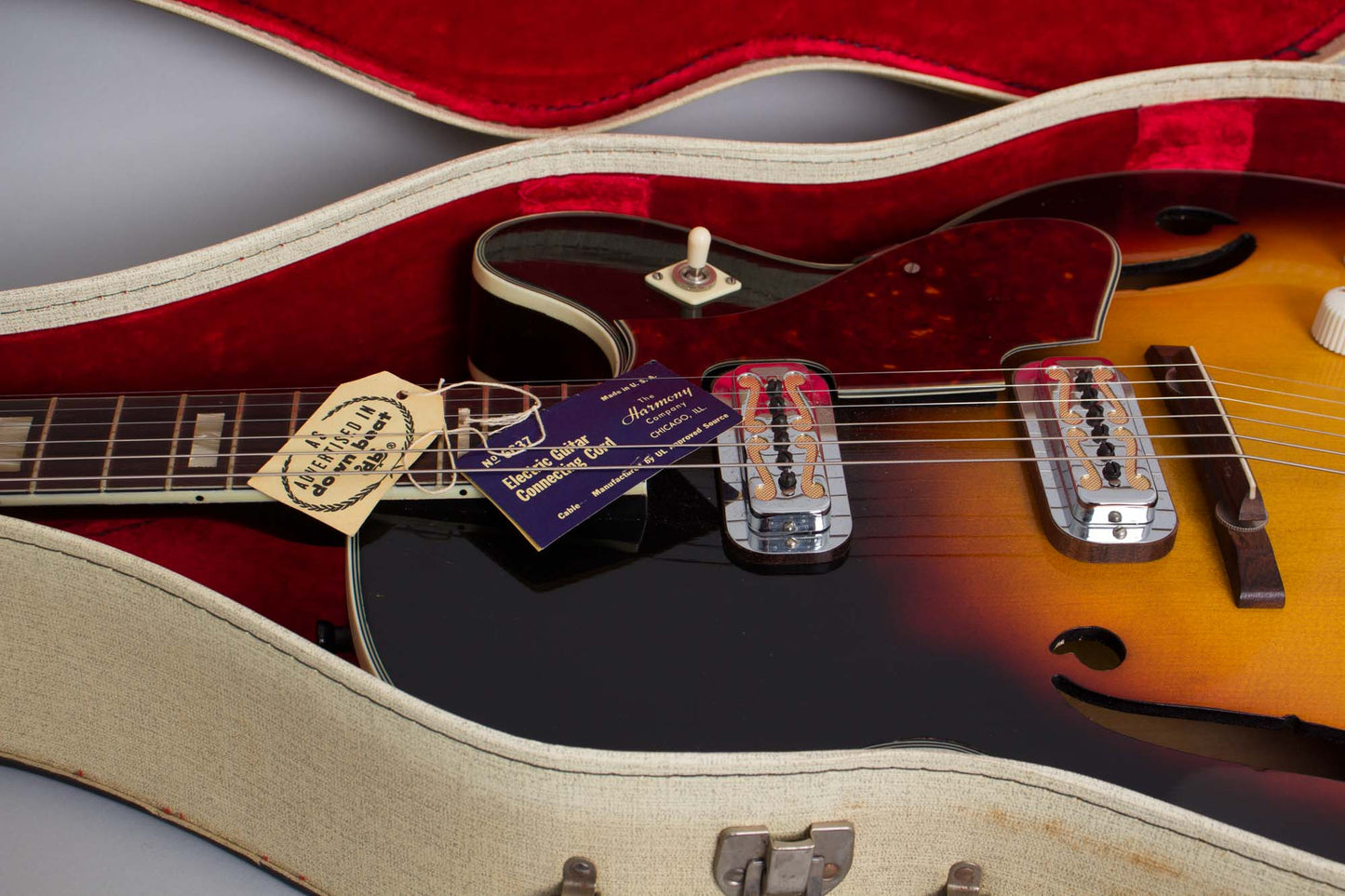 Harmony Meteor H-70 Arch Top Hollow Body Electric Guitar (1963)