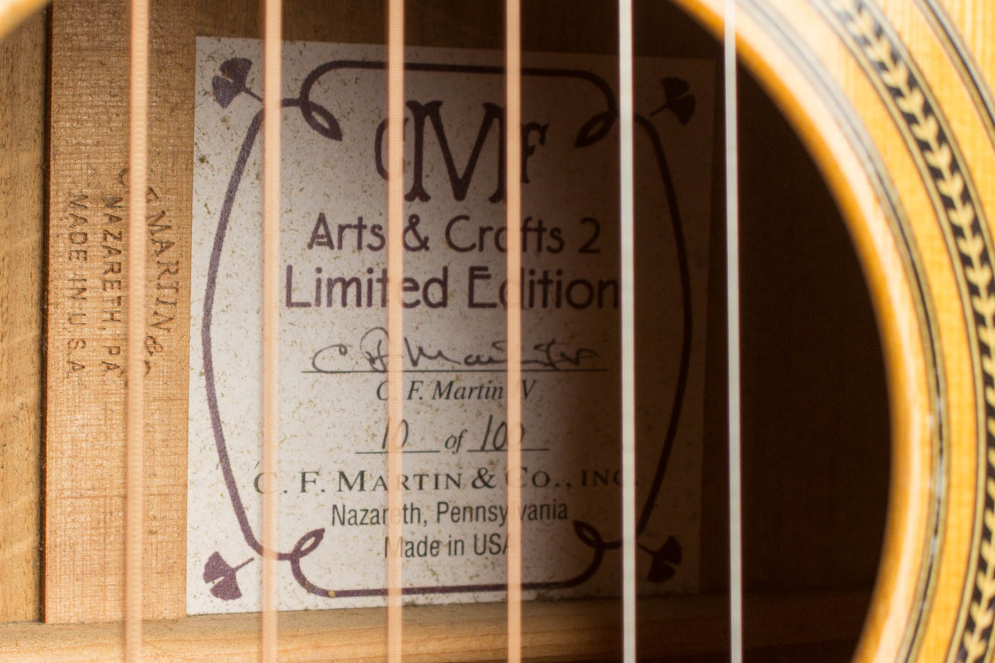 C. F. Martin Arts & Crafts 2 Limited Edition #10 of 100 Flat Top Acoustic Guitar (2007)