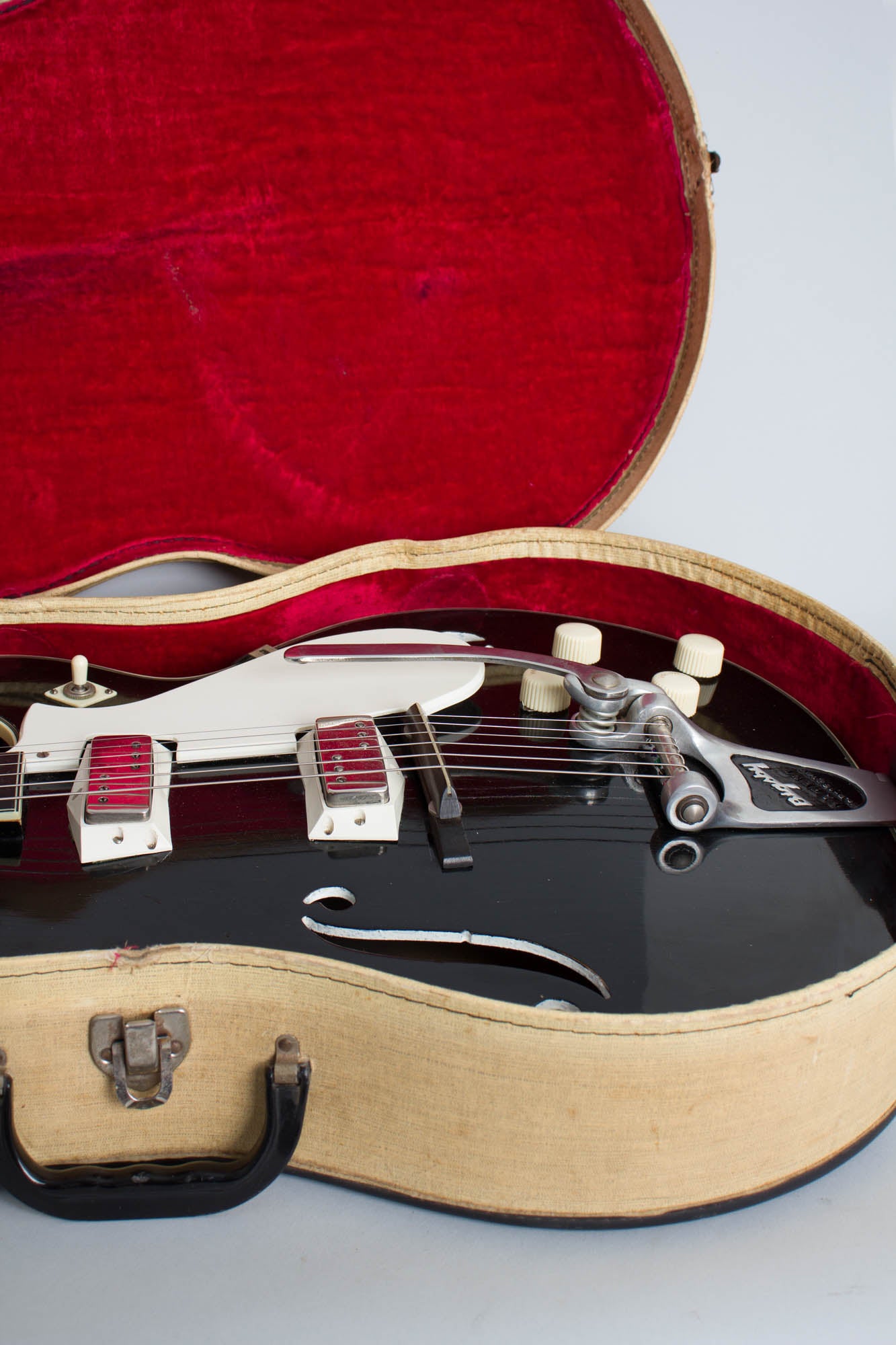 Harmony Silvertone Model 1446L Thinline Hollow Body Electric Guitar (1962)