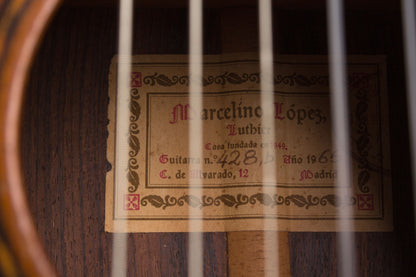 Marcelino Lopez Nieto Classical Guitar (1965)