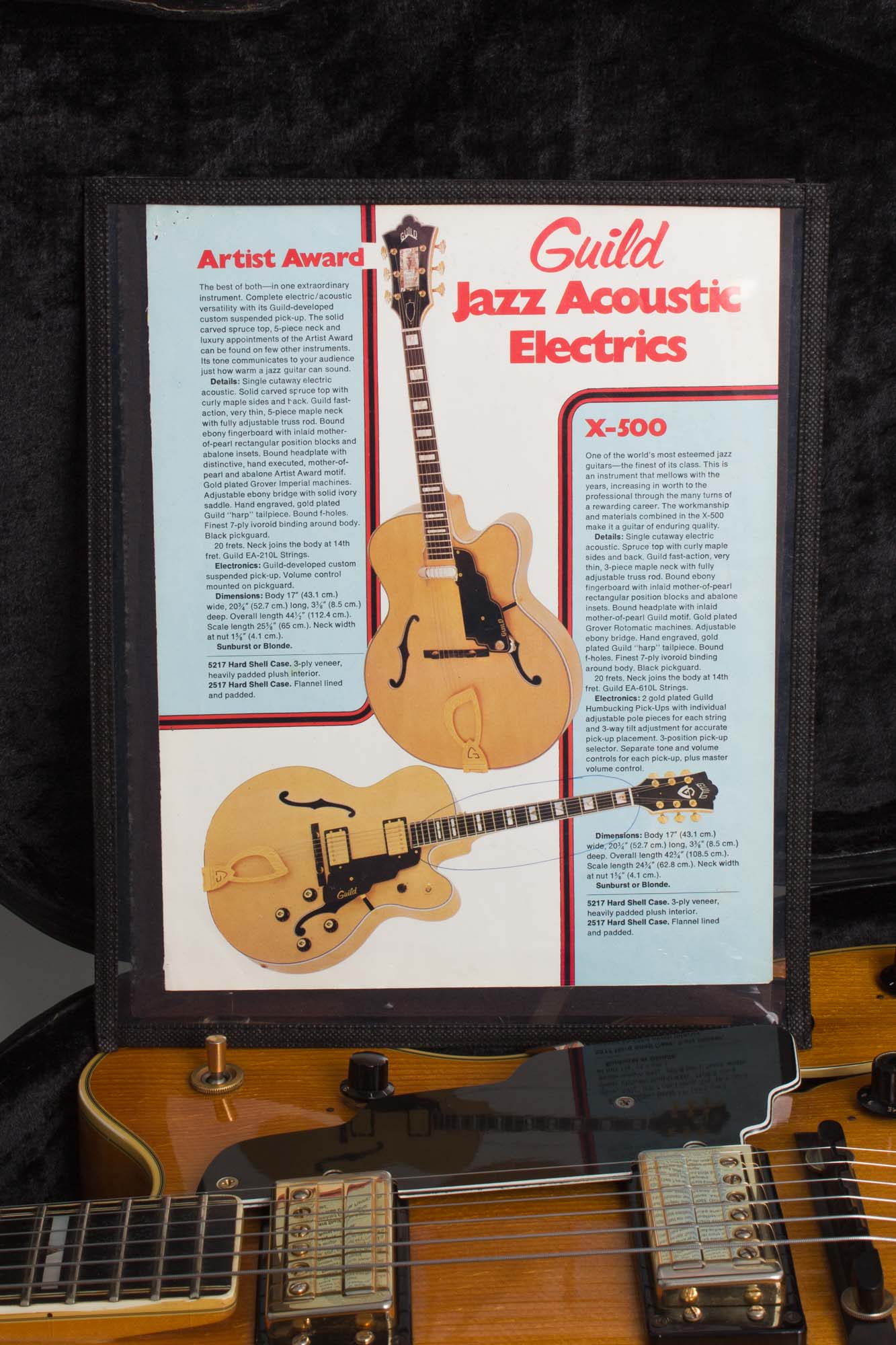 Guild X-500 Stuart Arch Top Hollow Body Electric Guitar (1979)