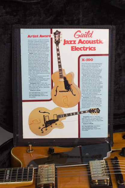 Guild X-500 Stuart Arch Top Hollow Body Electric Guitar (1979)