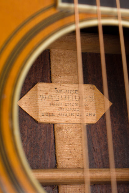 Washburn Model 5238 Deluxe Flat Top Acoustic Guitar (1932)