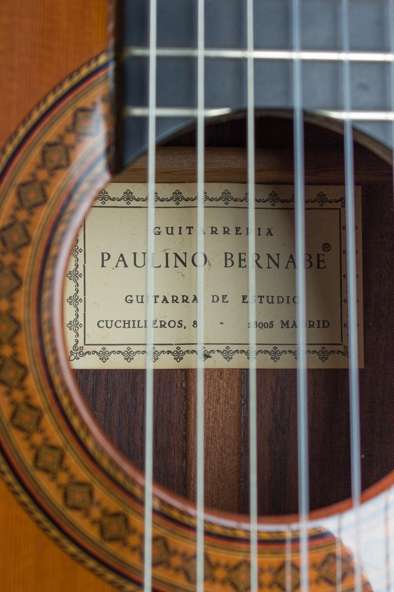 Paulino Bernabe Estudio Classical Guitar (1980s)