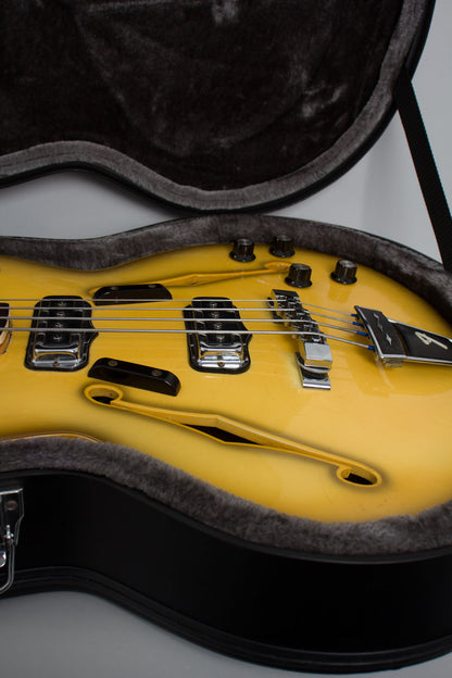 Fender Coronado Bass II Antigua Hollow Body Electric Bass Guitar (1968)