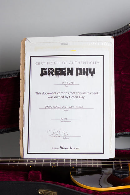 Gibson ES-140T Formerly Owned by Billie Joe Armstrong of Green Day Thinline Hollow Body Electric Guitar (1959)