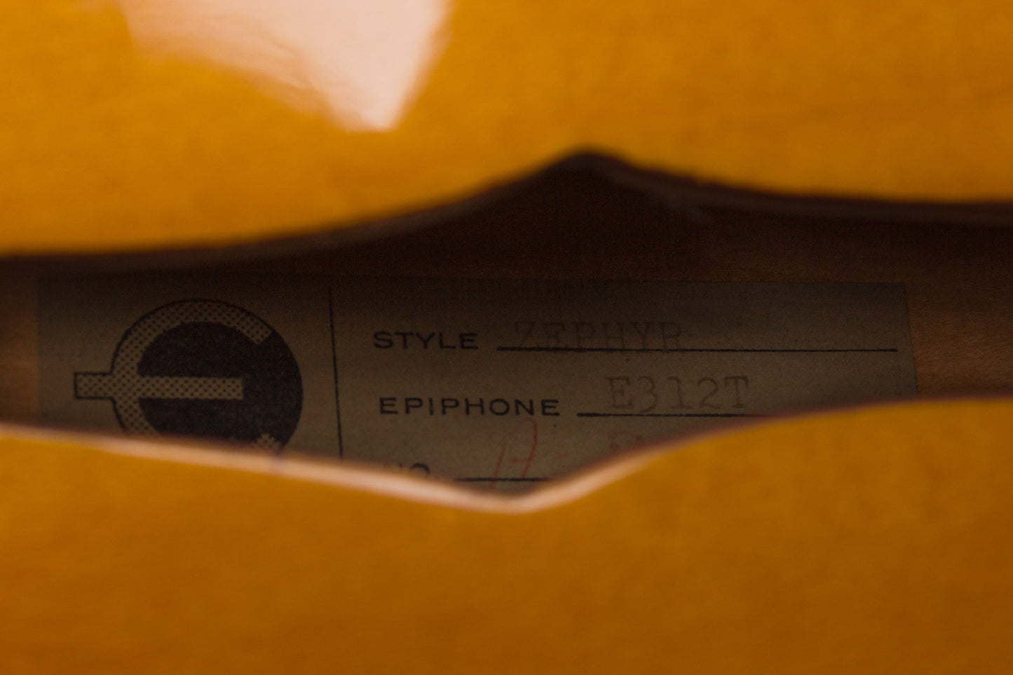 Epiphone Zephyr E-312T Thinline Hollow Body Electric Guitar (1960)