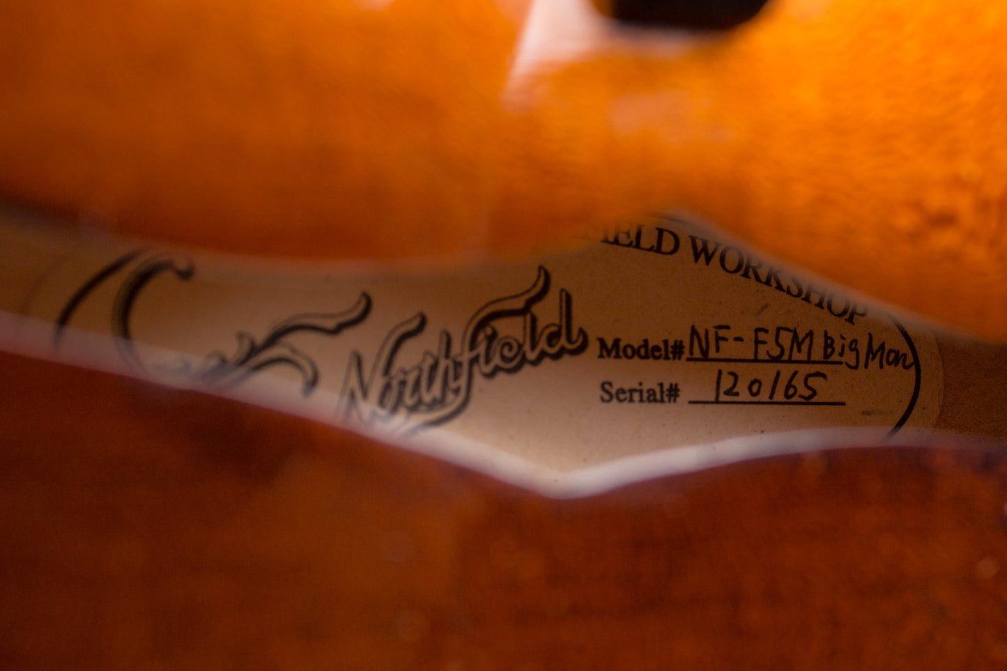Northfield NF-F5N Big Mon Carved Top Mandolin (2012)