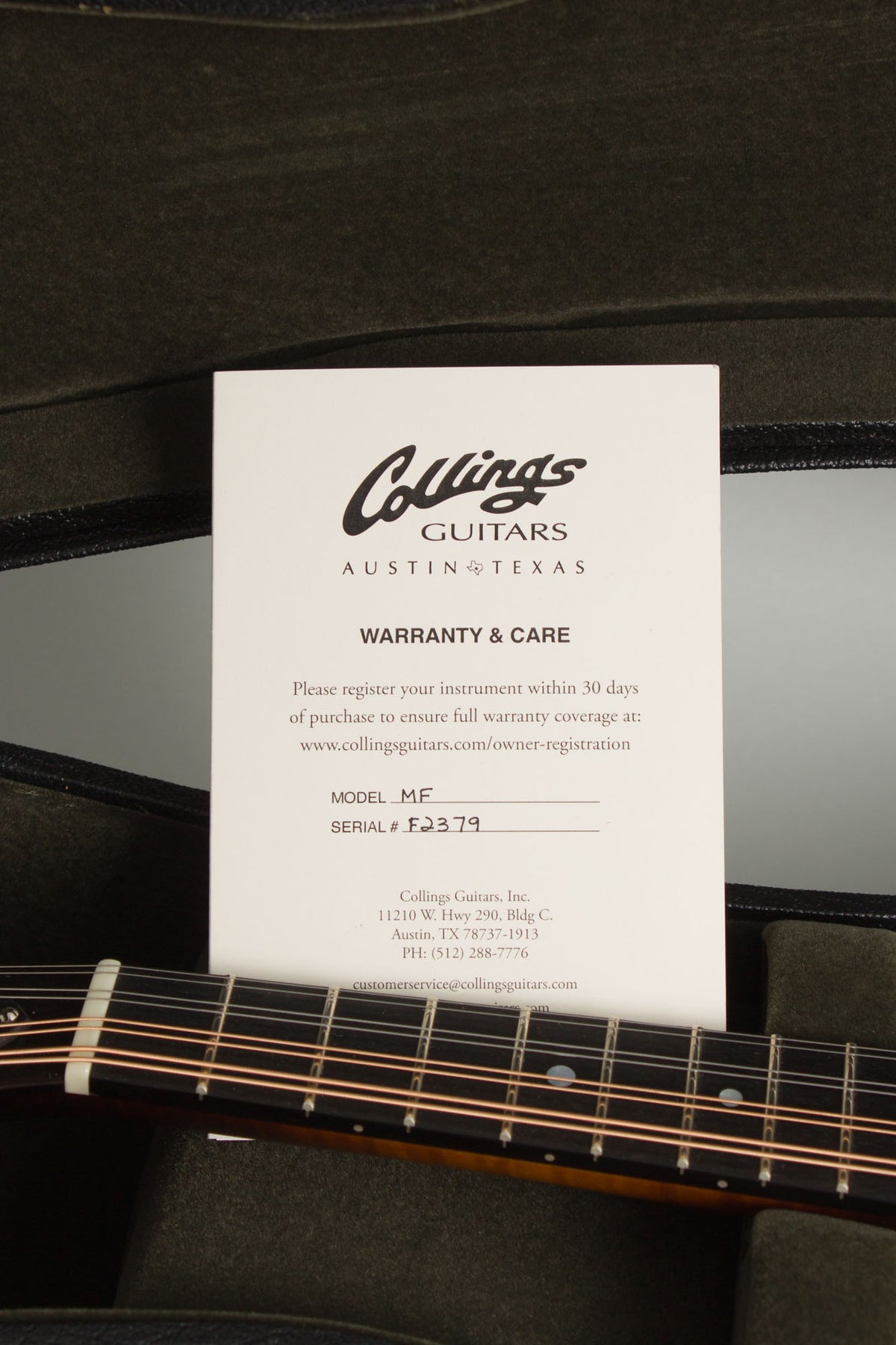 Collings MF Carved Top Mandolin (2025)