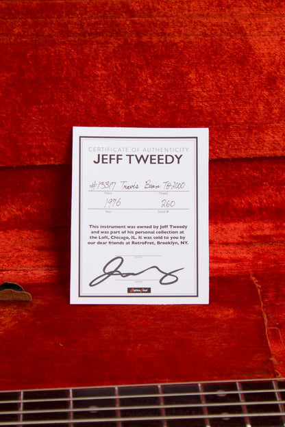 Travis Bean TB2000 Owned by Jeff Tweedy of Wilco Solid Body Electric Bass Guitar (1976)