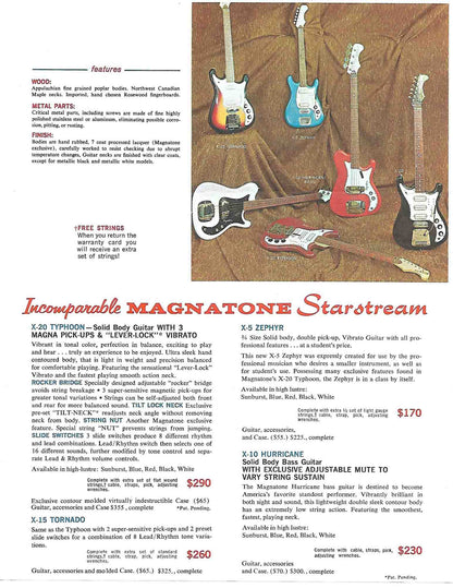 Magnatone Typhoon X-20 Previously Owned by Steely Dan's Walter Becker Solid Body Electric Guitar (1965)