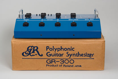 Roland GR-300 Polyphonic Guitar Synthesizer with G-808 Solid Body Electric Guitar (1982)