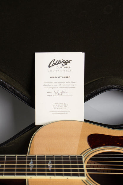 Collings SJ Indian Flat Top Acoustic Guitar (2021)