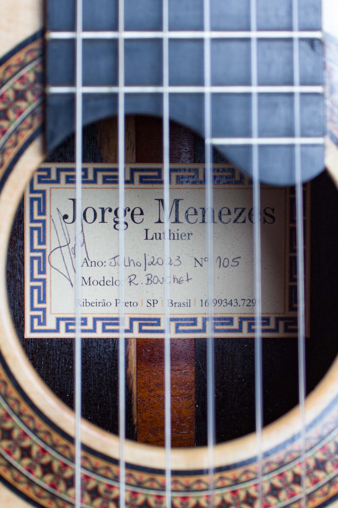 Jorge Menezes Robert Bouchet Style Classical Guitar (2023)