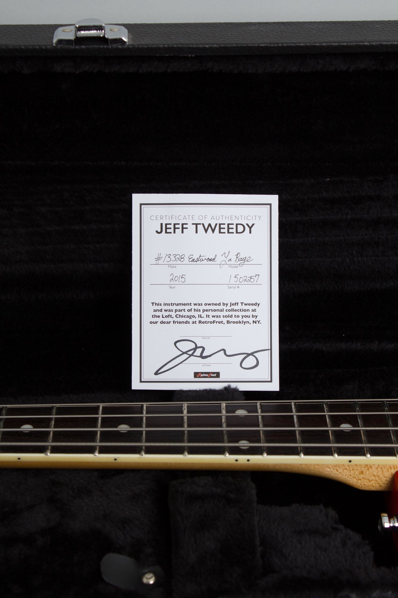 Eastwood La Baye 2X4 DEVO Owned by Jeff Tweedy of Wilco Solid Body Electric Bass Guitar (2015)