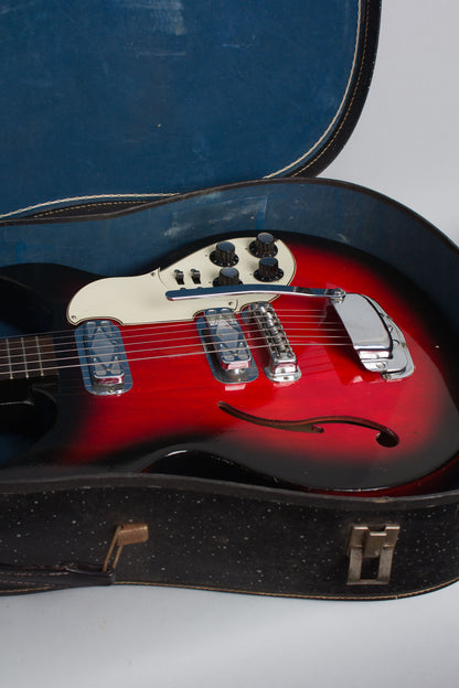 Harmony Silvertone Model 1453 Thinline Hollow Body Electric Guitar (1968)