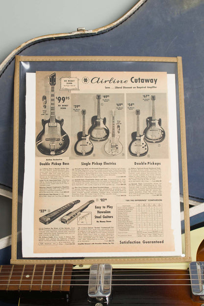 Airline Model 7227 Arch Top Hollow Body Electric Guitar (1961)