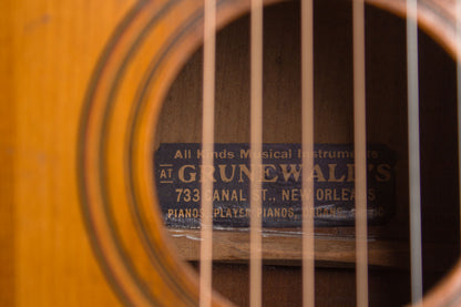Grunewald 3/4 Size Flat Top Acoustic Guitar (1905)